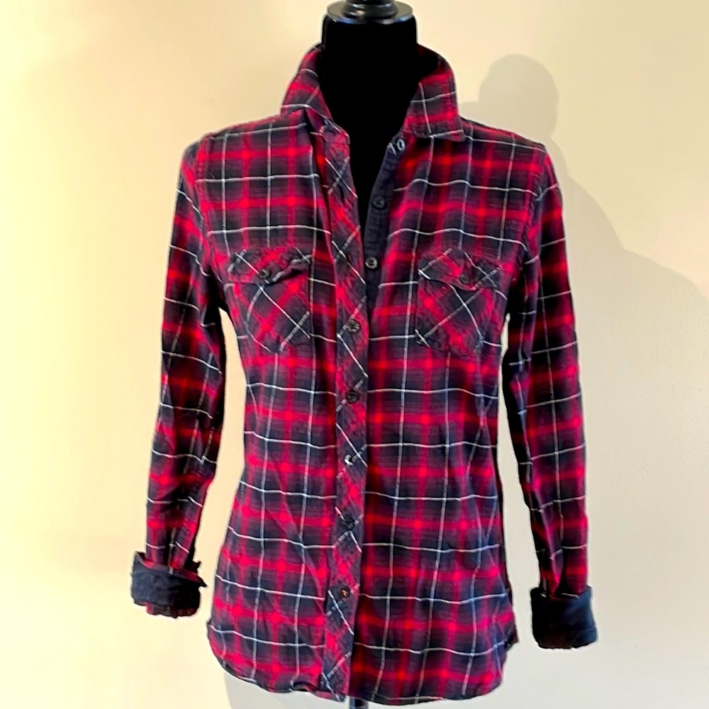 Weatherproof fitted flannel shirt (S)